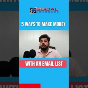 5 Ways To Make Money With An Email List #Shorts