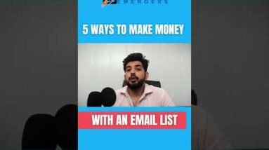 5 Ways To Make Money With An Email List #Shorts