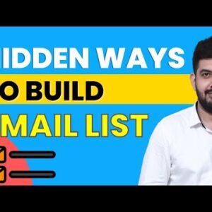 Hidden Ways to Build Email List